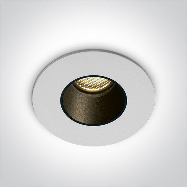 WHITE LED 2W IP65 DARK LIGHT