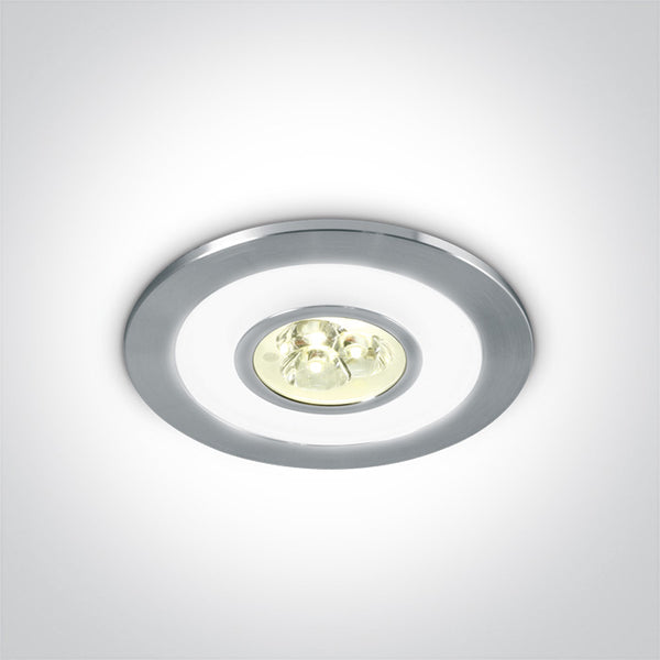 ALUMINIUM LED 3x1w WW + RING LED DL 350mA IP42