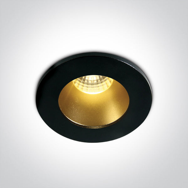 BLACK/BRASS LED WW 1W/350mA 3W/700mA DARK LIGHT