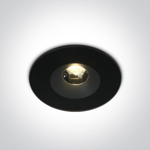 BLACK LED 6W WW 25deg IP65 100-240V