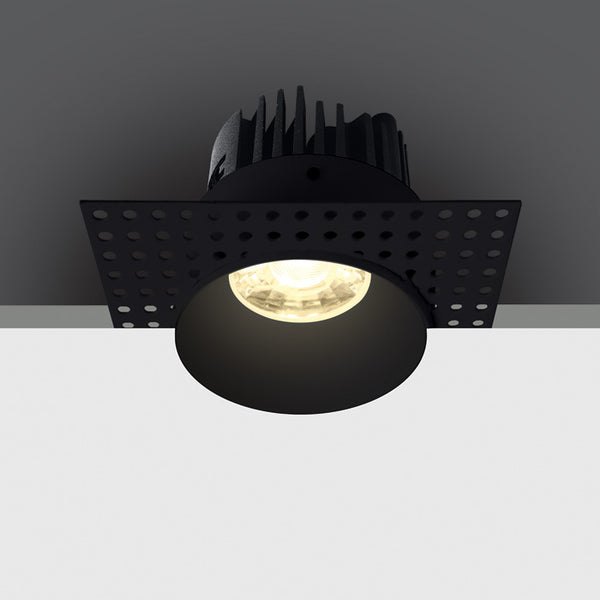 BLACK COB LED 7W WW 700mA 38deg IP54 TRIMLESS