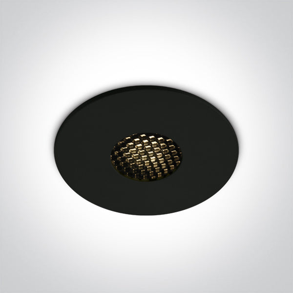 BLACK COB LED 7W WW HONEYCOMB 36deg IP54 700mA DARK LIGHT