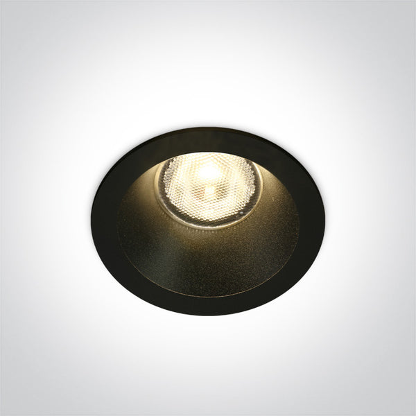 BLACK LED 7W WW 38deg IP44 700mA DARK LIGHT