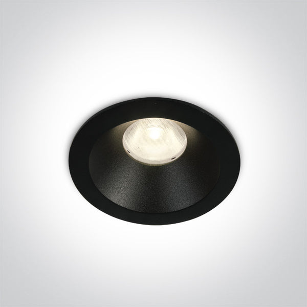 BLACK LED 8W WW 36deg IP20 230V DARK LIGHT