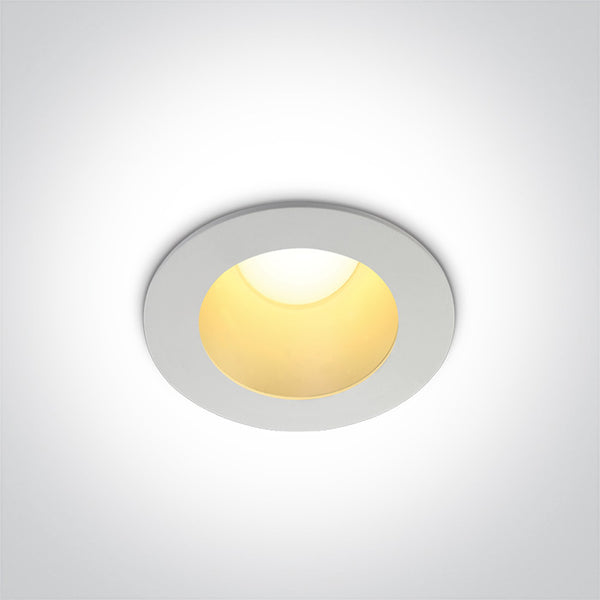 WHITE LED 8W WW IP20 230V DARK LIGHT BRASS REFLECTOR