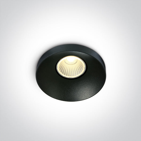 BLACK LED 8W WW 60deg IP20 230V