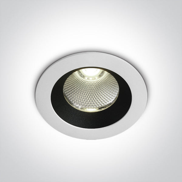 WHITE COB LED 12W CW IP65 38deg 230V DARK LIGHT