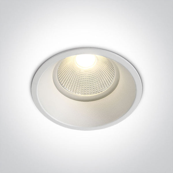 WHITE COB LED 12w WW 700mA 38deg IP44 SEMITRIMLESS