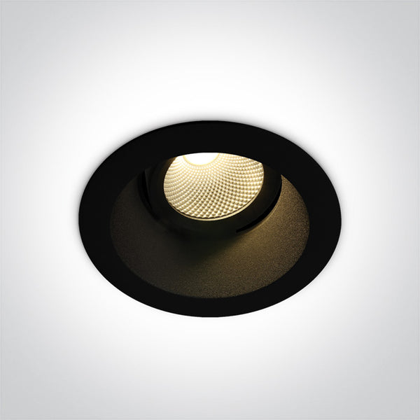 BLACK LED 7W WW IP20 60deg 230V ADJUSTABLE DARK LIGHT