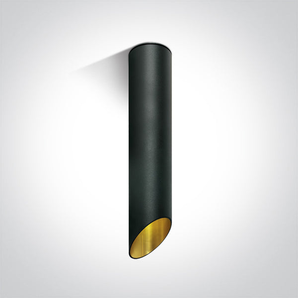 BLACK CYLINDER MR16 GU10 10w 300mm DARK LIGHT