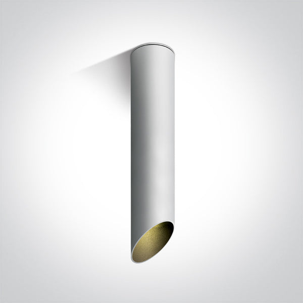 WHITE CYLINDER MR16 GU10 10w 300mm DARK LIGHT