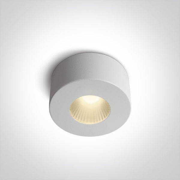 WHITE LED 7W WW 40deg 230V ROUND DIMMABLE