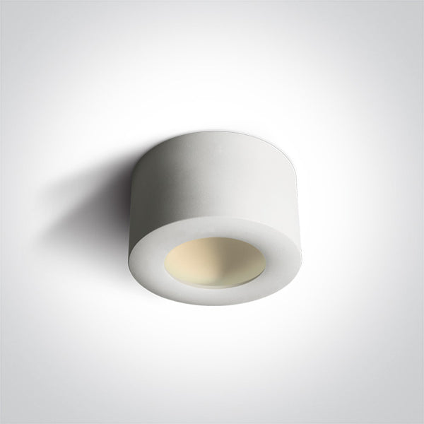 WHITE CYLINDER LED 8W WW 230V DARK LIGHT