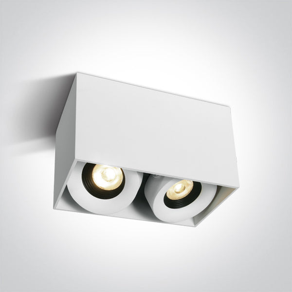 WHITE LED 2X8W WW 36deg IP20 100-240V