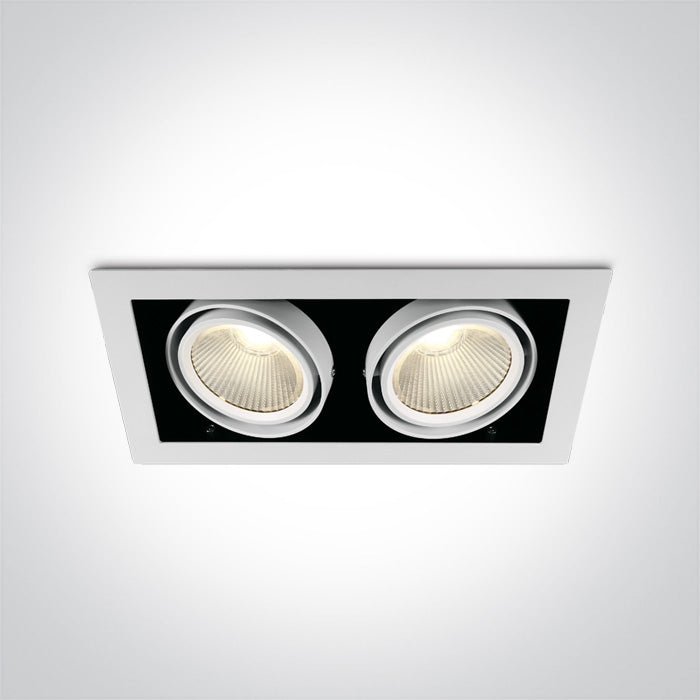 WHITE COB LED 2x30W WW 38deg 230V