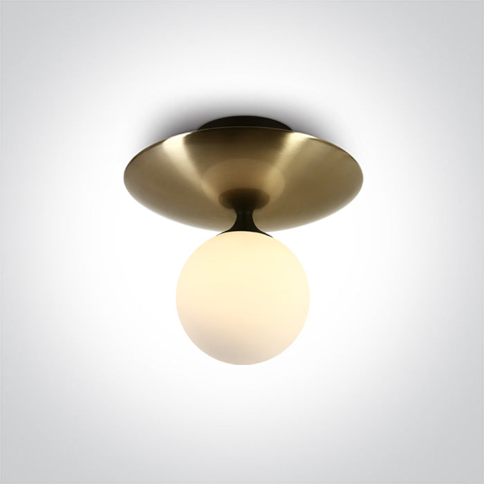 BRUSHED BRASS CEILING LIGHT 9w G9 100-240v