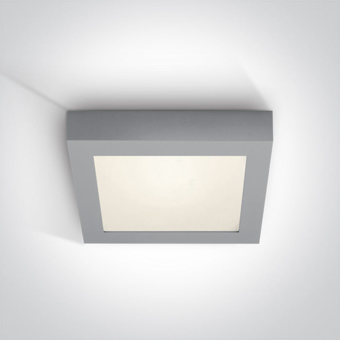 GREY PLAFO LED 22w CW IP40 100-240v