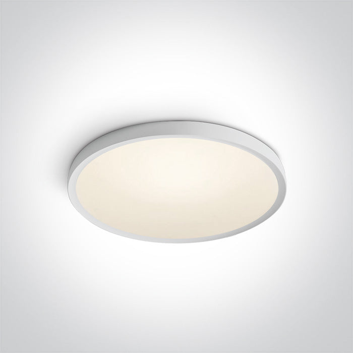 WHITE SUPER SLIM ROUND LED PLAFO 40W WW IP20 230V