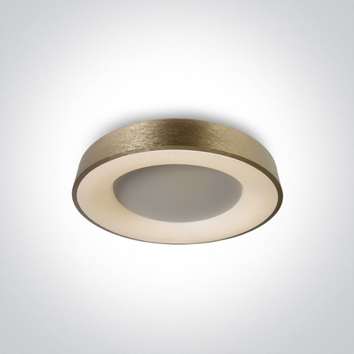 BRUSHED BRASS LED PLAFO 40W WW IP20 230V