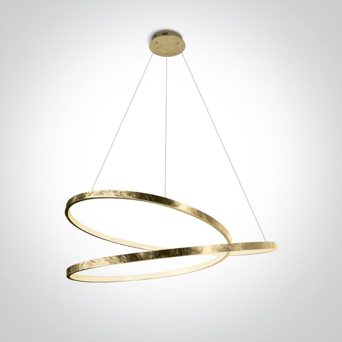 BRASS PENDANT LED 40W WW IP20 230V