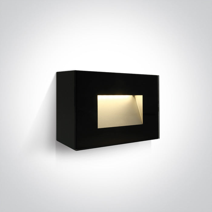 BLACK IP65 LED 4W WW 230V