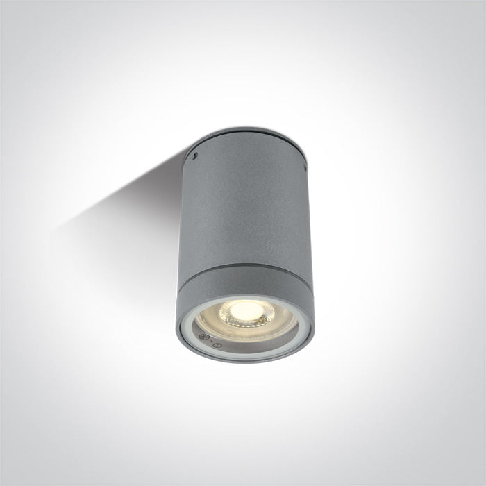 GREY CYLINDER GU10 35w IP54