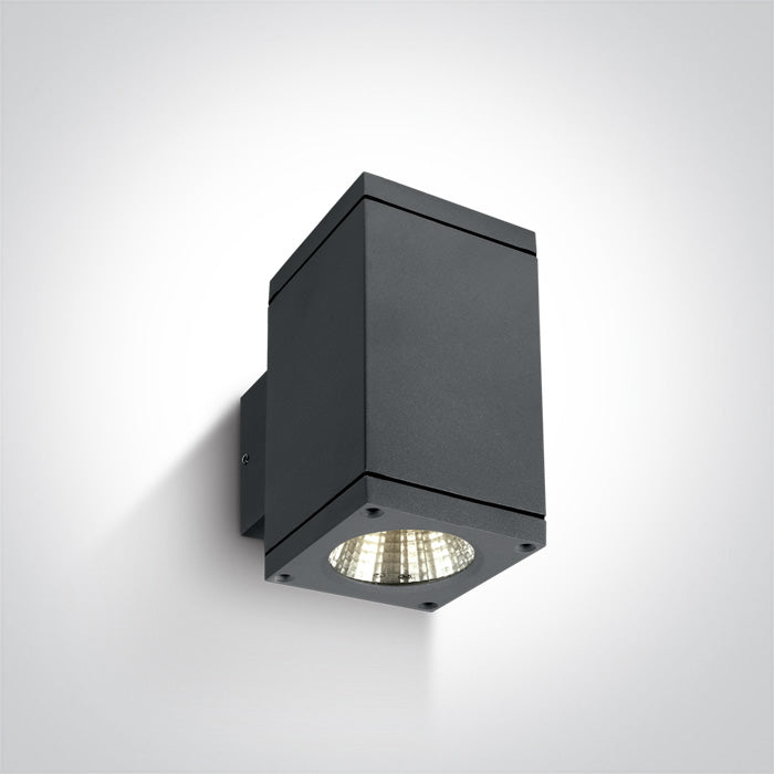 ANTHRACITE COB LED 2x6W WW IP54 230V