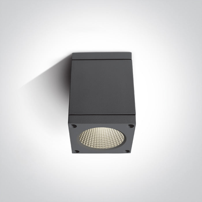 ANTHRACITE COB LED 6W WW IP54 100-240V