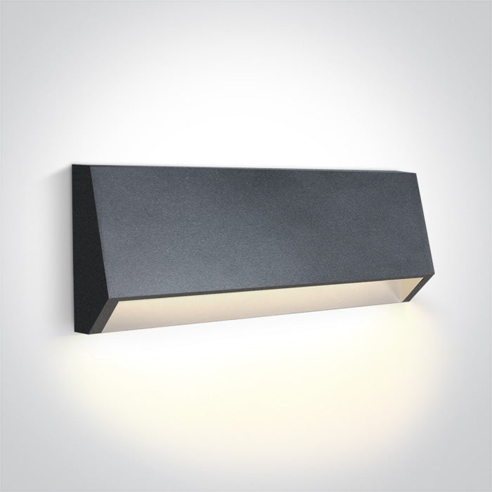 ANTHRACITE LED WALL LIGHT 4W WW DARK LIGHT IP65 230V