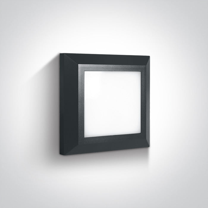 ANTHRACITE LED WALL LIGHT 3,5W WW IP65 230V