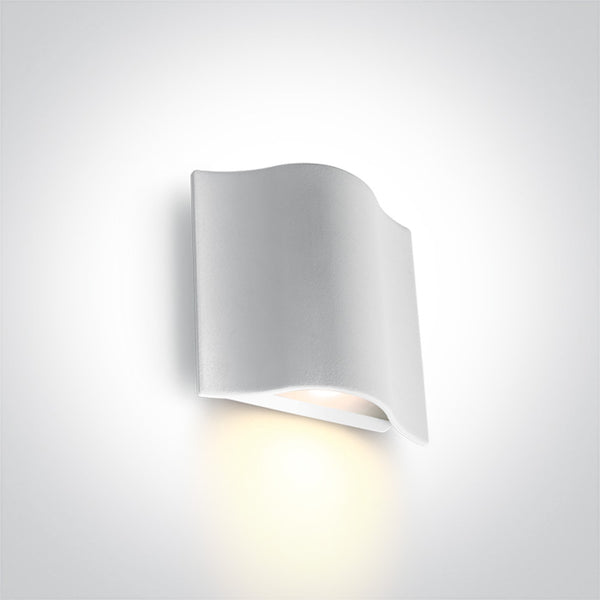 WHITE WALL LED 6W WW IP54 230V